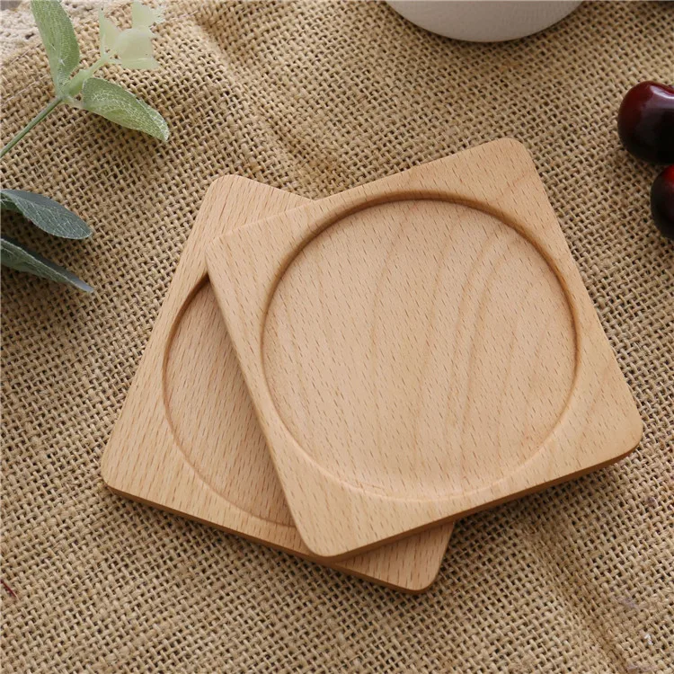 

Custom Logo Eco-friendly Household Custom Wooden Coasters Laser
