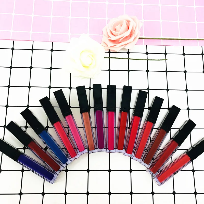 High quality 43colors long lasting waterproof private label matte liquid lipstick