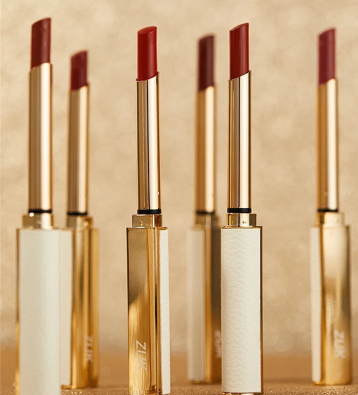 

Custom lip stick nude charm matte color long lasting little thin slim lipstick