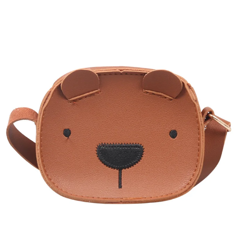 

Cute Key Coin Purse Cute Princess Pu Leather Small Bear Shape Mini Handbags Crossbody Kid Purses, As pic