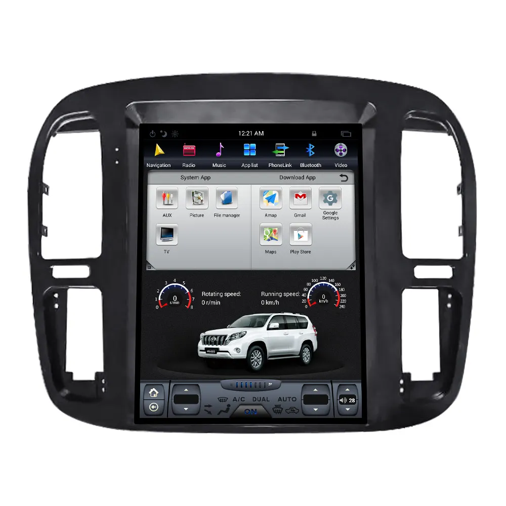 

Android 10 6+128 Auto Stereo For Lexus LX470 1992-2002 Tesla Style Android Car GPS Navigation Multimedia Player Radio Tape