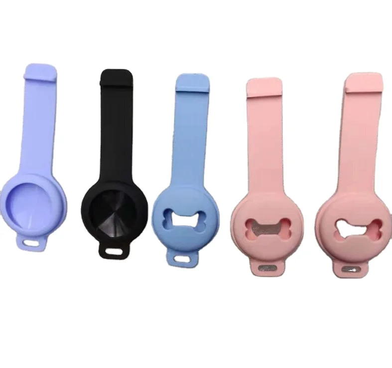 

New Exclusive Pet Accessories GPS Tracker Locator Silicone Holder Full Protective Cover Case Airtag Dog Collar for Apple Airtags