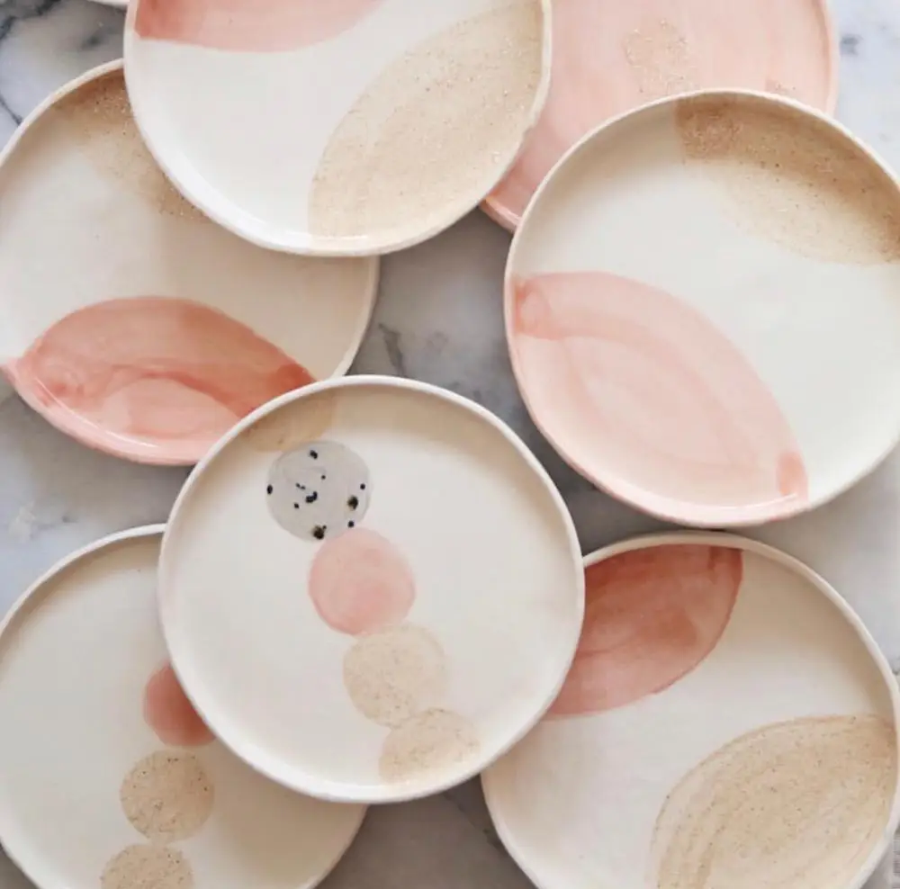

Bulk dinnerware popular design cheap matte ceramic dinner plates for restaurant, Customized color