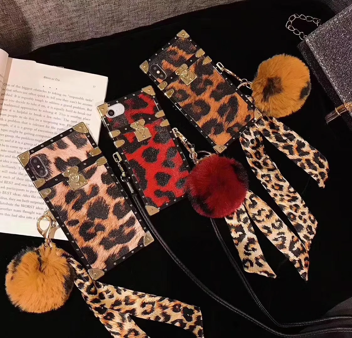 

Luxury brand Fashion Female Leopard Phone Case Cover For iphone 11 pro max