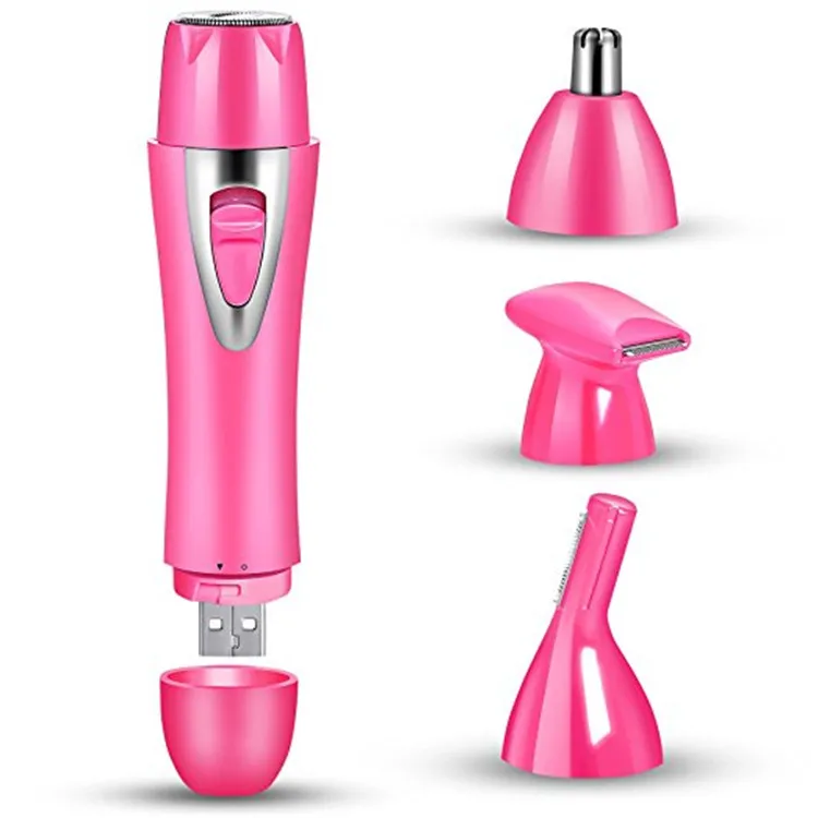 

Water Resistant Trimmer for Nose, Ear, Eyebrow, Facial and Body Hair Removal Professional Groomer for Women Man High Frequency, White, red, black