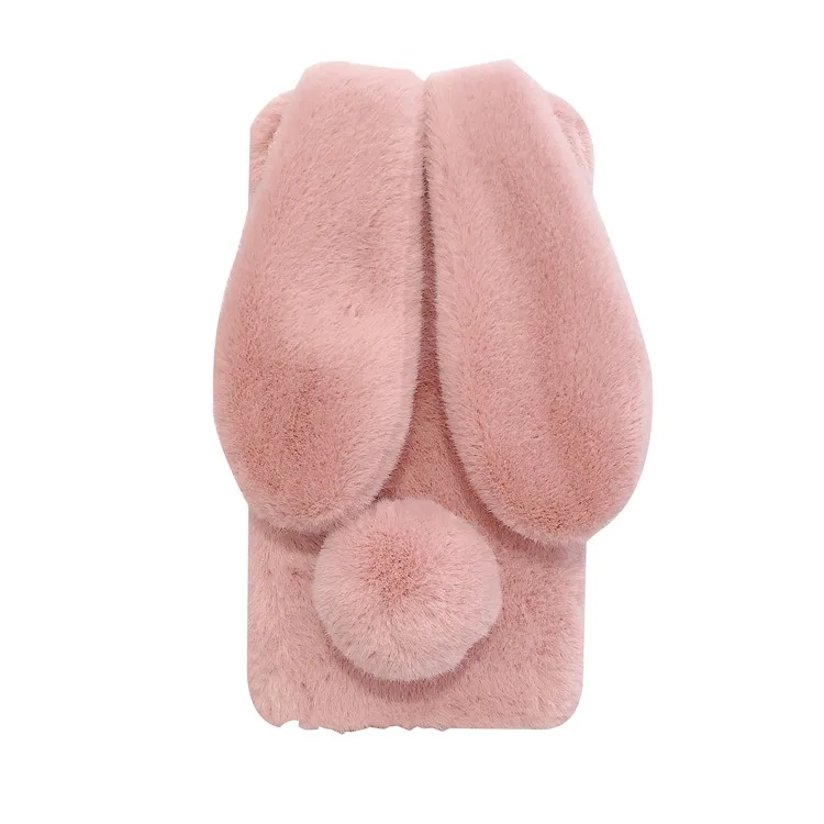 

Luxury Women Girly Fashion Fur Rabbit Plush Phone Case For IPhone 12 11 Pro Max X Xr Xs Max 6 7 8, Blue,silver,pink
