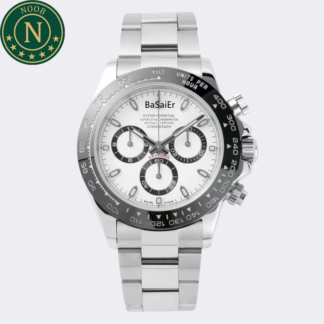 

Noob Factory 4130 Chronograph Movement 904L Stainless Steel Sapphire Galss Waterproof Sport RLX Watch