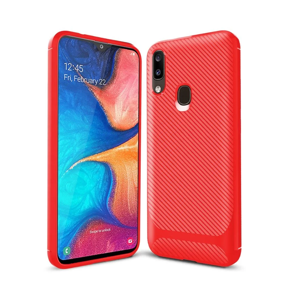 

Wholesale Non-Slip Shockproof Samsung Case Elastic TPU Phone Case for Samsung Galaxy A10E A20 A30 Phone Cover, Black, blue, red, green