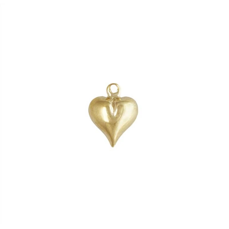 Permanet Bracelets Heart Charms for Women Jewelry Making 14K Gold Filled Charms