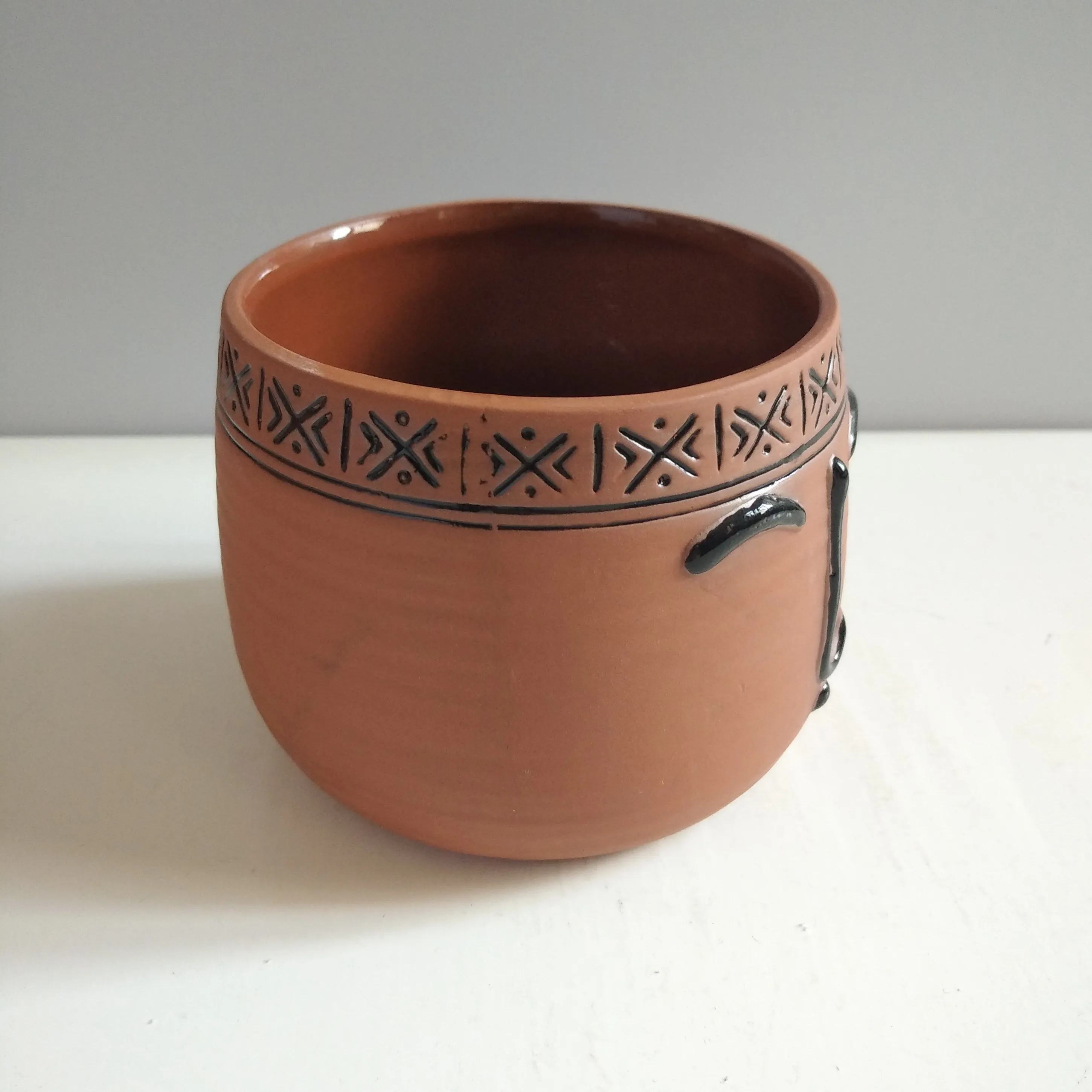 human face flower pots