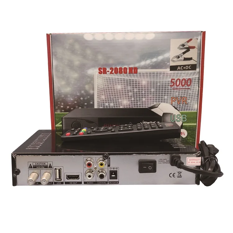 

dvb s2 gx6605s receiver iks powervu biss CCCAM NEWCAMD Xtream full hd media player receptor satlite duosat, Black