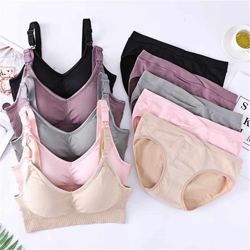 

Maternity Feeding Cotton Nursing Pregnant Breastfeeding Ladies Bras With Removable cup