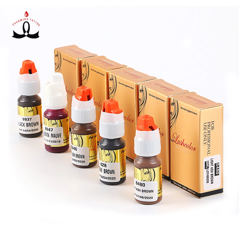 

Micro Permanent Makeup Pigments for Microblading Eyebrows/Lip/Eyeliners, 38 colors