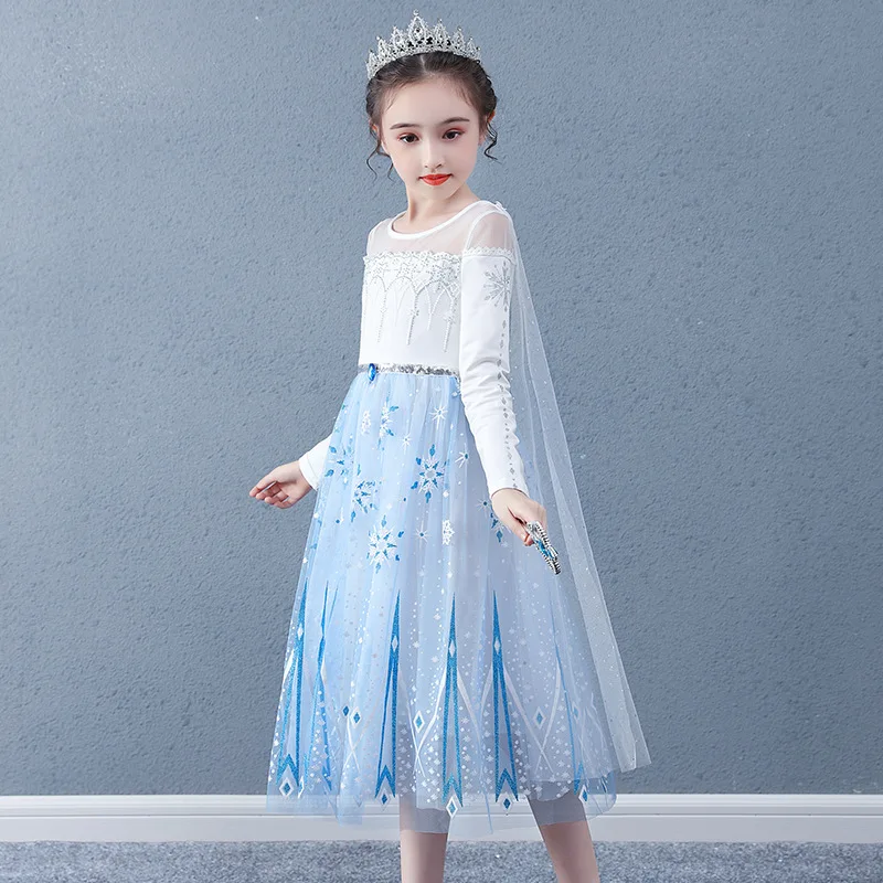 

Long sleeve party prom pageant lace princess kid girls lace dress