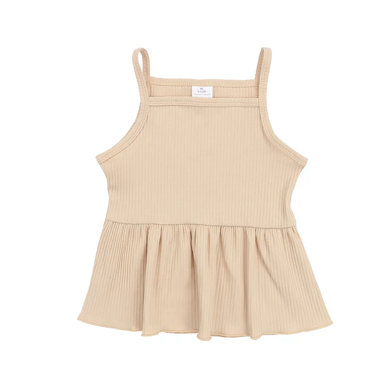 
Sleeveless baby clothes sets summer kid clothing outfits boutique toddle clothes ribbed girls sets 