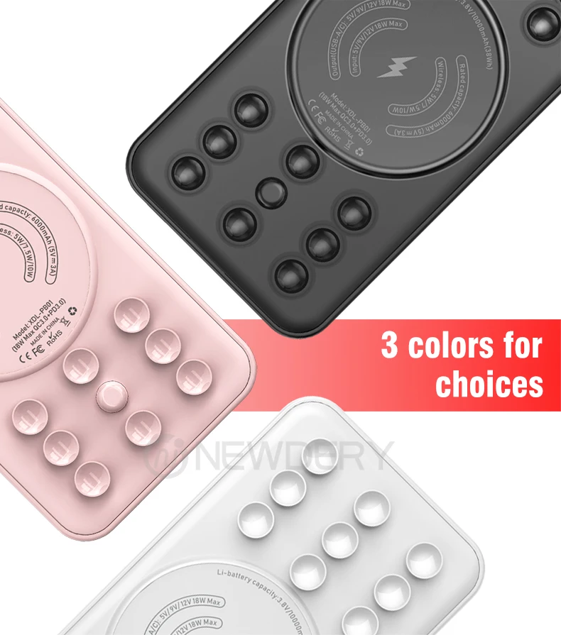 2020 Most Popular Power Bank for battery 10000mAh for Apple mini Fast Charger Quick Charge Qi Wireless Charging PD Pover bank - ANKUX.COM