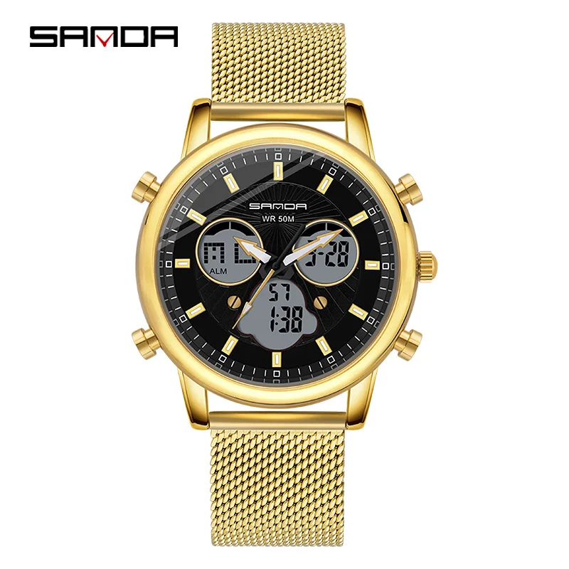 

Quartz watch business fashion sports multi-function network with digital watch luminous men waterproof digital watch