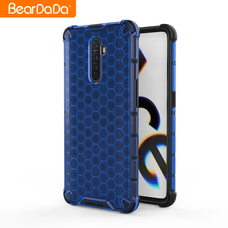 

For Realme X2 Pro Clear Back Cover Tpu Pc Shockproof Mobile Cover Protective Case For Oppo Reno Ace Phone Case, 5 colors