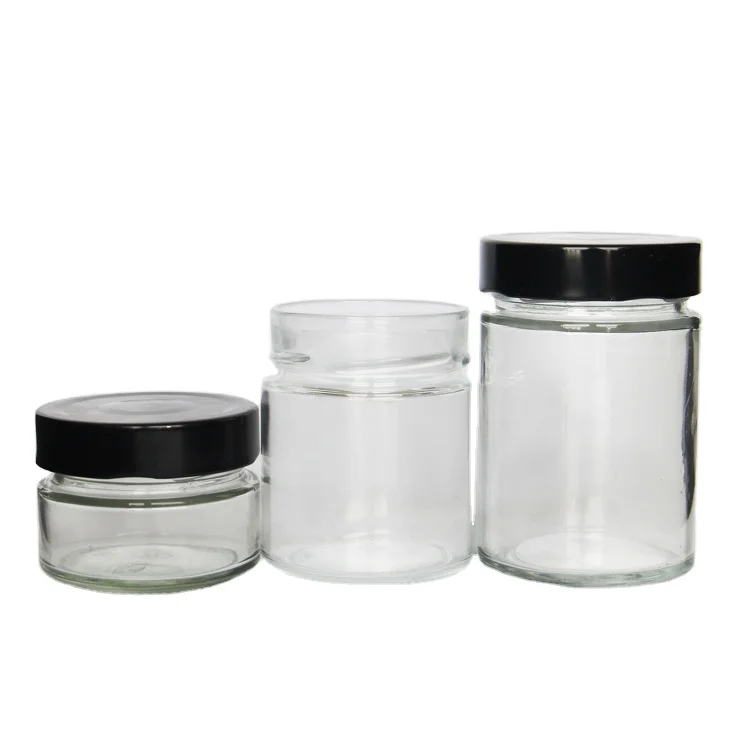 

Top Quality 212 ml 314 ml Jar Chutney Honey Jars With Deep Metal Lids, Clear glass jar