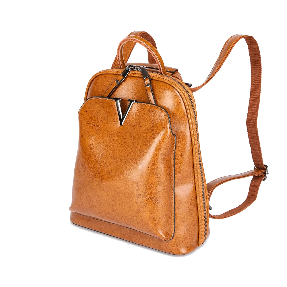 

Wholesale Zaino cheap date bag handbag fashional sling bag women pu leather zipper backpack with Soft handle