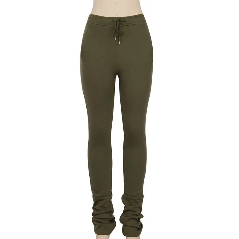 

New high waist wrinkled pants in autumn and winter 2021 stack pants, Picture