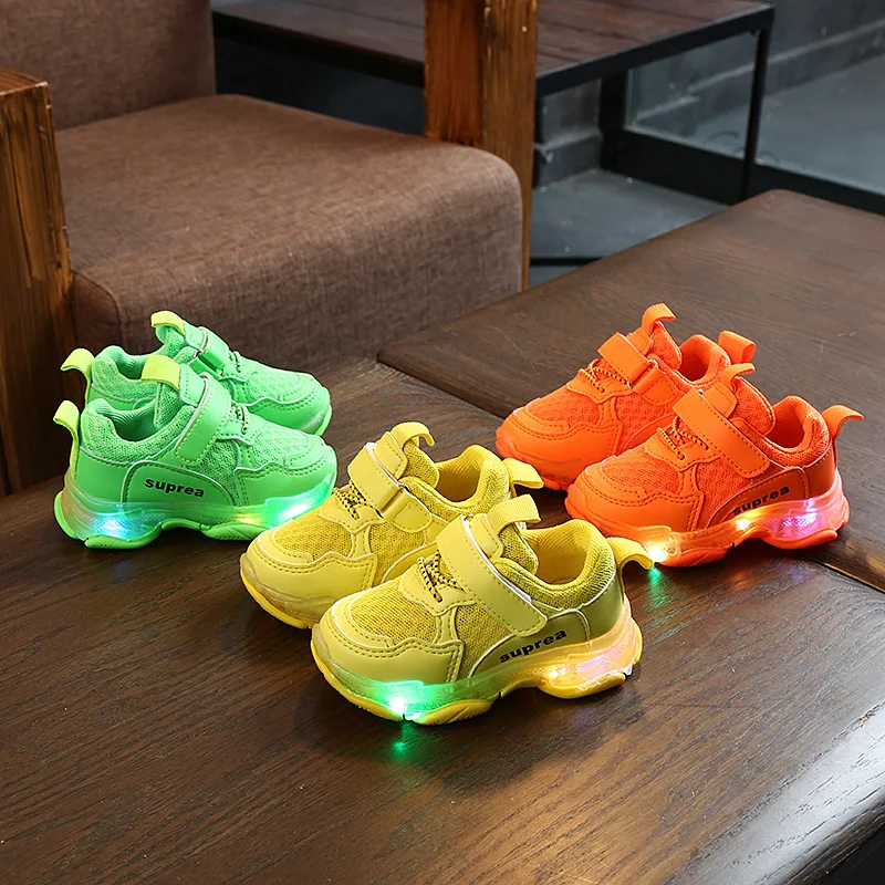 

latest design boys shoes autumn new arrival led shoes kids lighting sneakers kids casual shoes, 3 colors