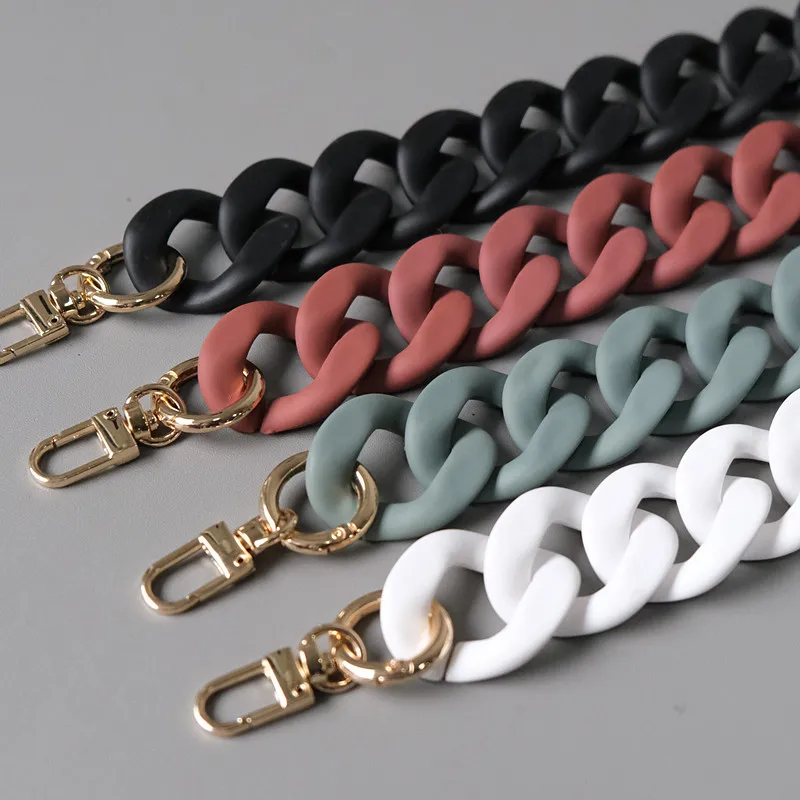 

Chinber Top Sale Fashion Colored Thick Resin Bag Chain Shoulder Belt Hand Strap