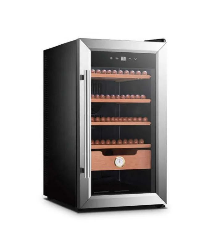 

50L Humidity control cabinet automatic electric cigar humidors, Silver /black