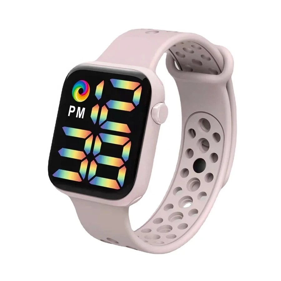 

2021 alibaba online shopping rainbow light bracelet watch cheapDigital clock watch led wristwatch led digital electronic watch