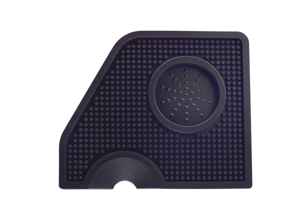 Ecocoffee Barista Accessories Silicone Rubber Corner Tampering Mat 58mm Pod For Coffee Tamper