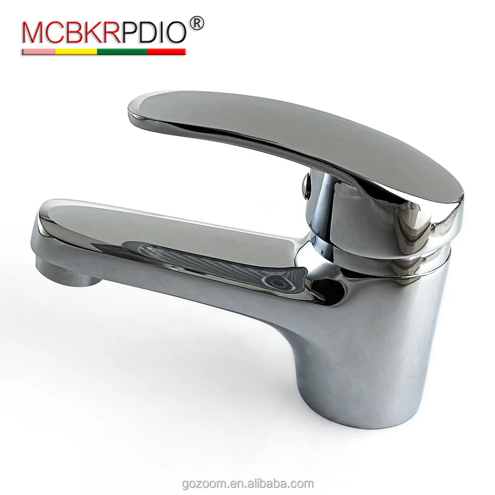 

MCBKRPDIO Single Hole Bathroom Faucet Single Handle Polished Chrome Brass Wash Basin Faucet with Hose