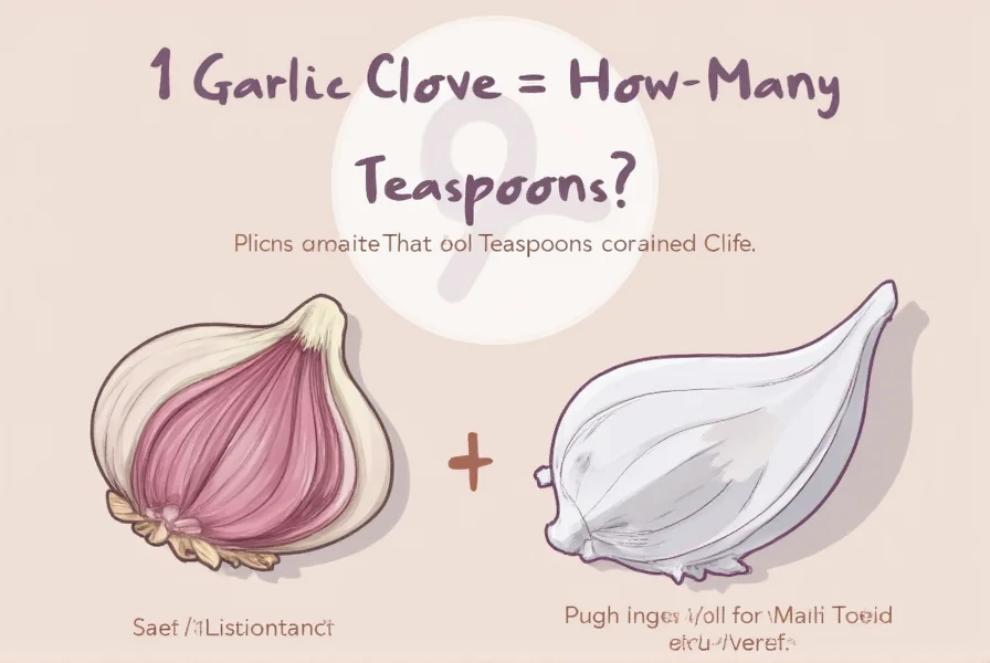 Step-by-step visual guide to measuring minced garlic accurately