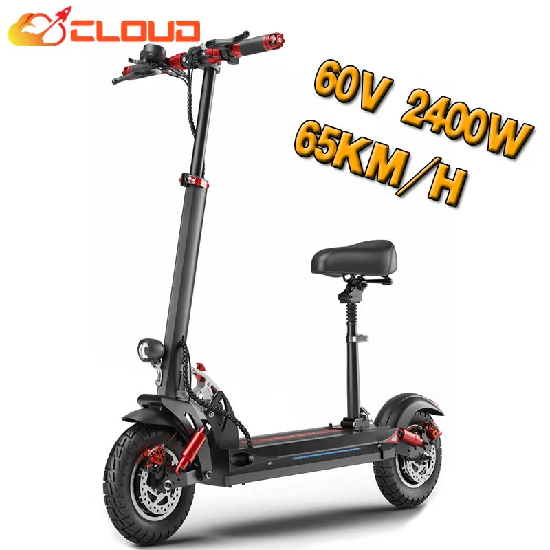 

CLOUD 60V 2400W dual motor electric scooter adult 65km/h electric scooter two wheel foldable e scooter