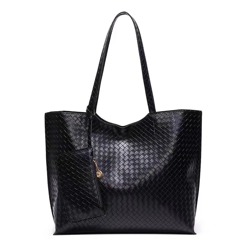 

2021 Designer New Fashion Trendy Women Luxury Big Handbag Wholesale PU Leather Large Capacity Ladies Black Tote Hand Bag, Red/black/pink/brown/gray/blue