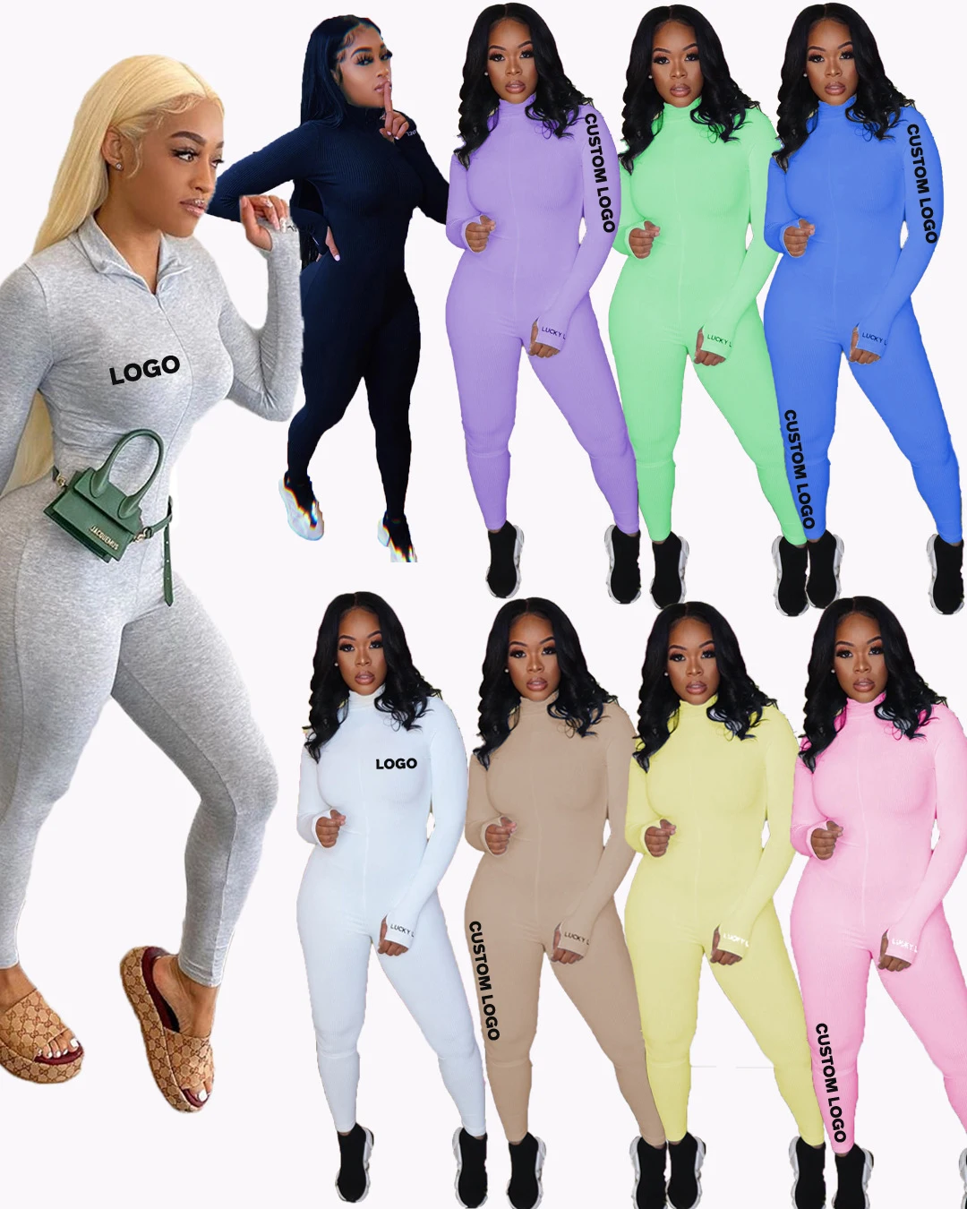 

Free Shipping spring rompers womens one piece jumpsuit logo custom,plus size sexy ladies jumpsuit joint latest design for women, Customized color