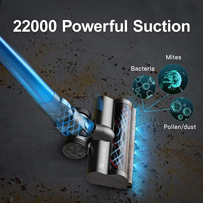 
Proscenic P10 Cordless Vacuum Cleaner 22000Pa Powerful Suction Led Touch Screen 4 Adjustable Suction Modes 4-in-1 Stick Hand 