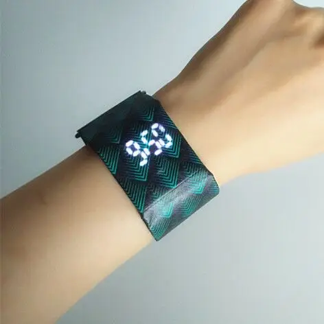 

Hot selling new gadget paper watch kids gift paper electric bracelet