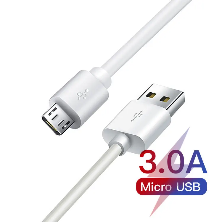 

Focus Cheap Universal Through Technology Multi Long PVC Android Phone 3a 5v Charger Cable Micro Usb For Samsung Micro Usb Cable, White \black \green \pink \yellow\oem