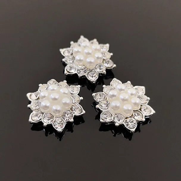 

Small Rhinestone Pearl Buttons Accessory Decoration Set for DIY Scrapbooking Embellishments Wedding Bouquet Flower Centre