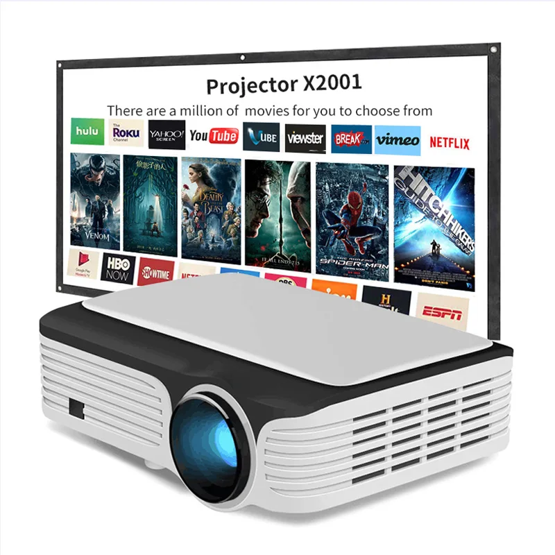 

Native 1920X1080P 5Inches Lcd Panel Home Use Projector For Movie Film Football Match Child Cartoon Watch