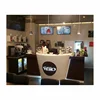 Commercial Coffee Shop Counter Counter Semi Circular Bar Construction Semi Circle Solid Surface Bar Reception