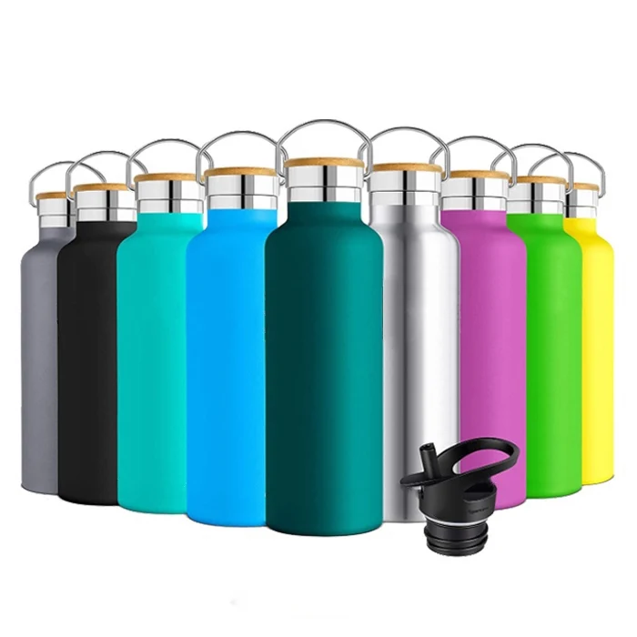 

Custom 750ml stainless steel vacuum insulated sport double wall drinks water bottle thermos flasks