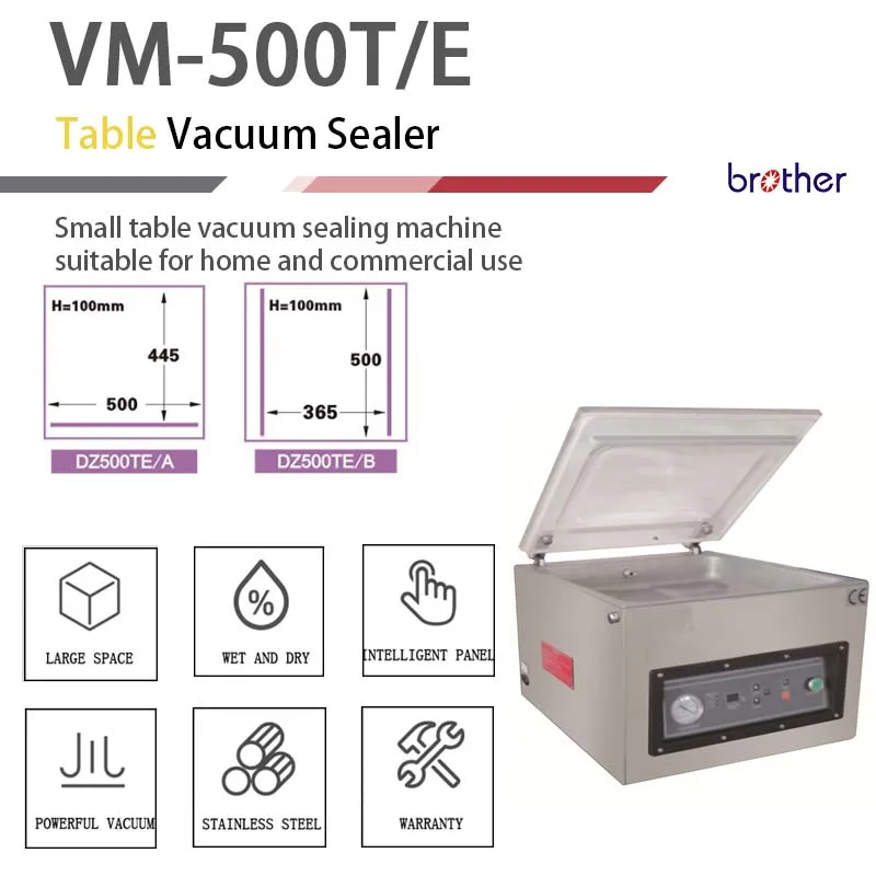 Brother Chamber Sealer Vaccum Machine,Table Top Food Vacuum Packing