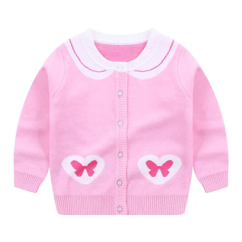 

Hot Selling Kids Cardigan Sweater Leopard Sweater Cardigan Product Thin Knitted Sweater clothes, Red,pink