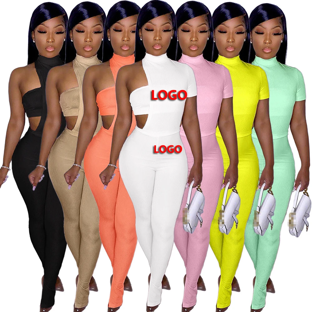 

one piece jumpsuit short sleeve bodysuits for women 2022 custom logo plus size rompers women jumpsuit