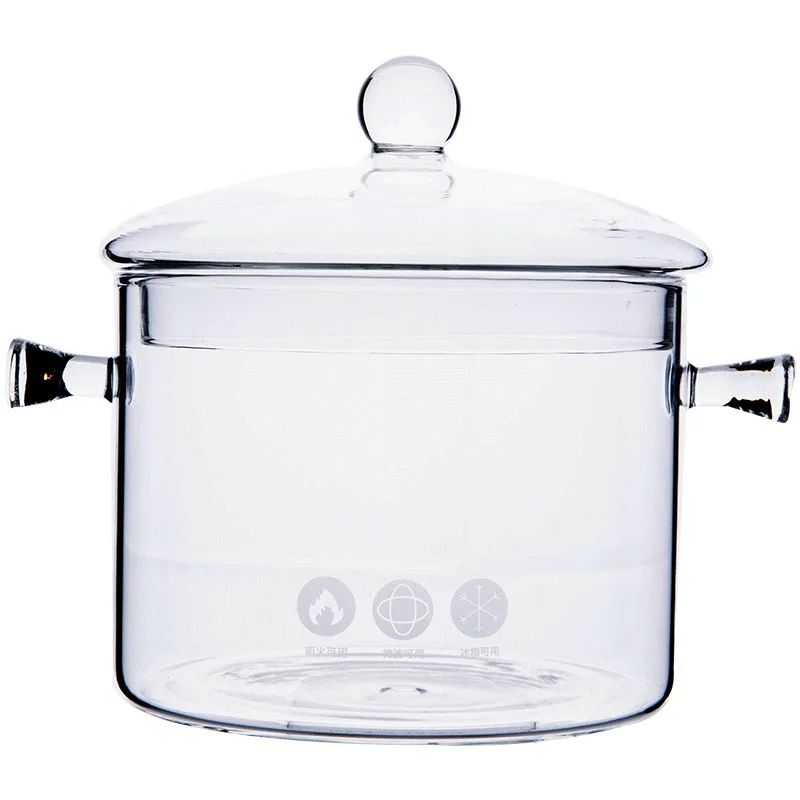 

Factory Direct Transparent Clear pyrex Glass Cooking Pot for Kitchen