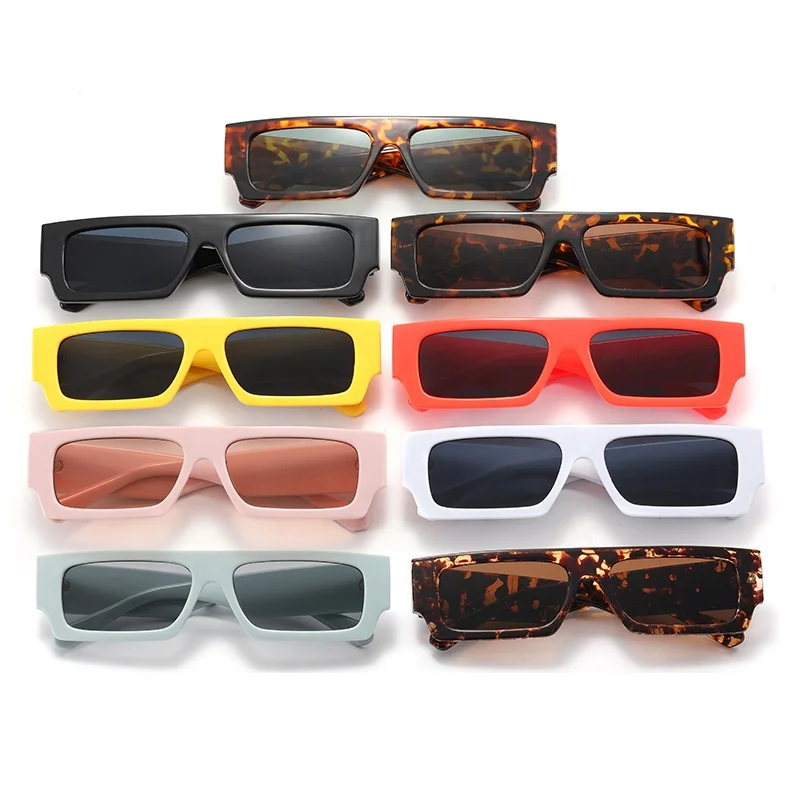 

Fashion Vintage Flat Top Rectangle Sunglasses, 7 colors