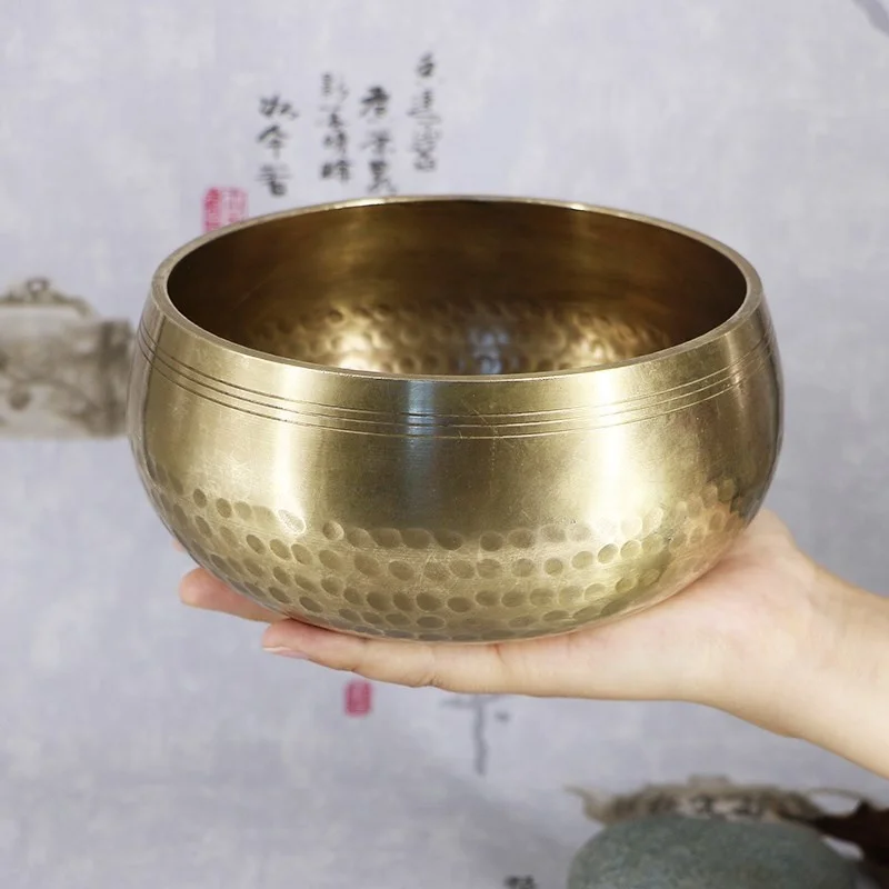 

Nepalese handmade bowl household decoration meditation sanskrit bowl Tibet Tongkuo yoga sound therapy Buddha sound bowl