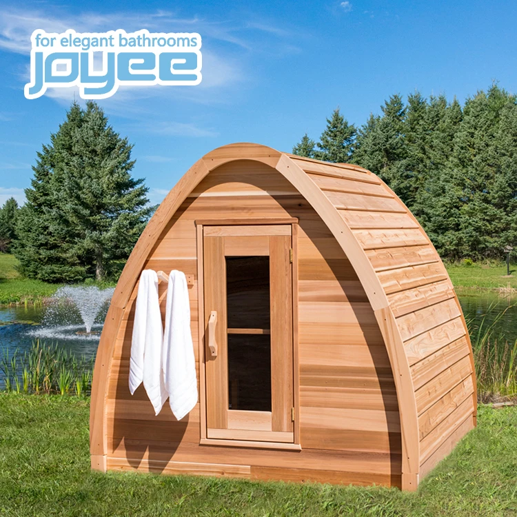 Joyeesauna De Madera Para Exteriores,Diseño Moderno,3,4,5 Y 6 Personas,Cabaña De Sauna De Pino