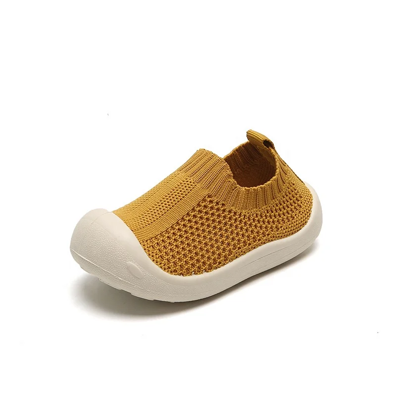 

Pre-walkers Breathable Soft Soles Indoor Mesh Crochet Outdoor Solid Sports Baby Shoes